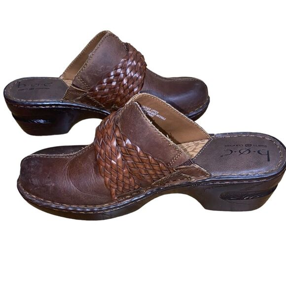 B.O.C Born Concept Size 7 Elvie Brown Braided Strap Slip On Mules - Picture 4 of 4